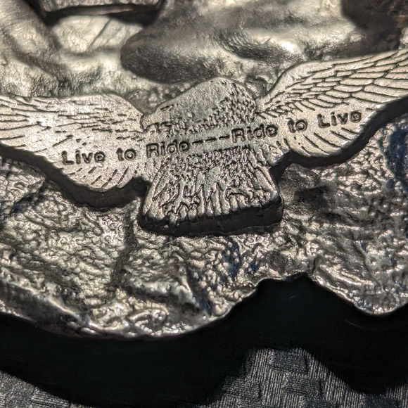 Bad to the Bone Siskiyou Brass Belt Buckle - Picture 4 of 5